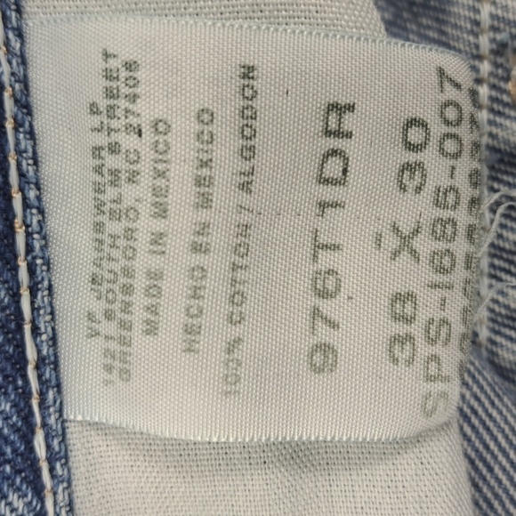 Wrangler med dark wash dad jorts summer casual size 38 inseam 10 shorts - Picture 4 of 5